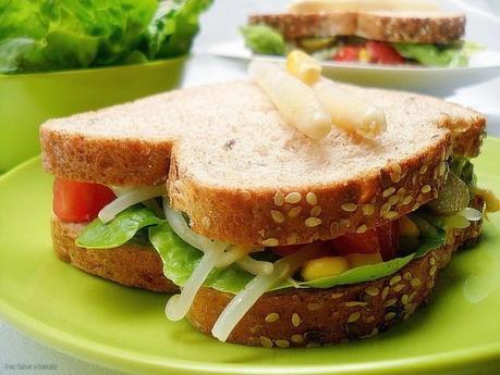 Sándwich vegetal (o vegano)