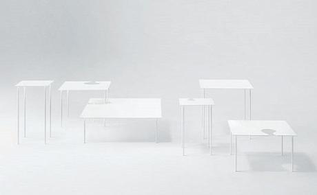 Acero de líneas suaves Colección de metal blanco TECNNE