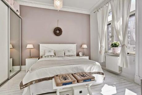 Romántico francés en un apartamento nórdico