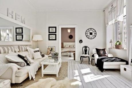 Romántico francés en un apartamento nórdico