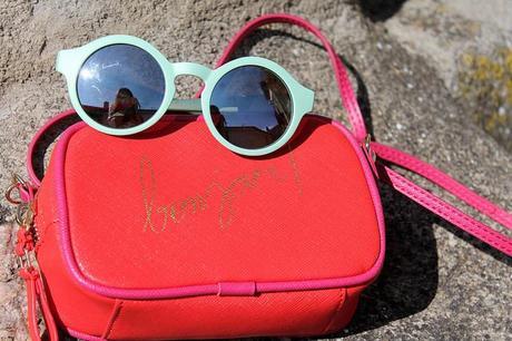 Bag and sunglasses