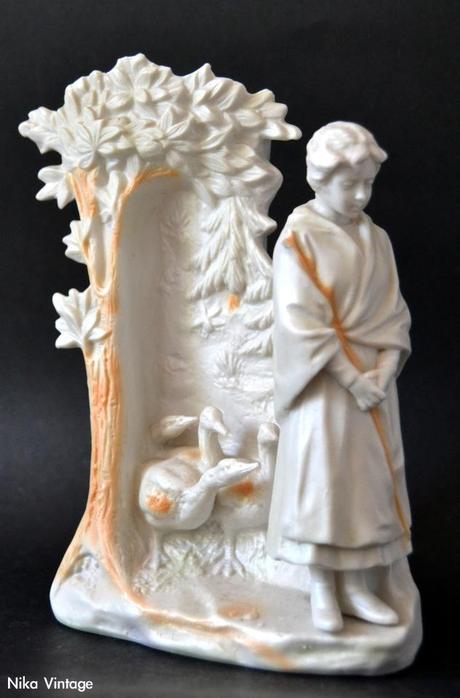 porcelana, Biscuit, francesa, jarron, conjunto escultorico, porcelana Bisculit, figura