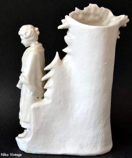 porcelana, Biscuit, francesa, jarron, conjunto escultorico, porcelana Bisculit, figura
