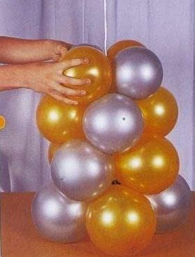 Decoración para fiestas con globos