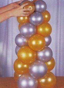 Decoración para fiestas con globos