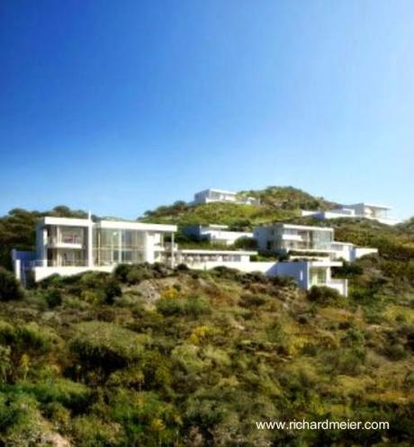 Renderizado de un proyecto de Richard Meier para hacer 21 villas en Turquía