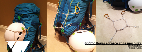¿Cómo llevar el casco en la mochila?