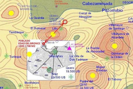 Anomalías magnéticas y emplazamientos Arqueológicos en la Mancha Toledana
