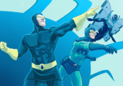 LOS 3 BLUE BEETLE