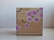 Caixa mocadors flors cirerer/ Caja pañuelos flores cerezo