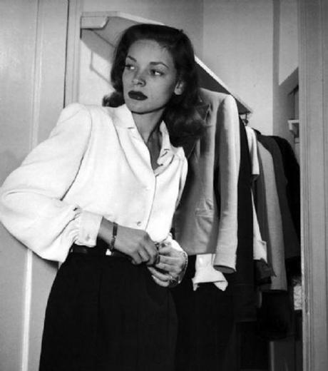 LRG Magazine - Lauren Bacall - Camisa Blanca