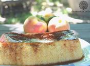 Flan melocotón