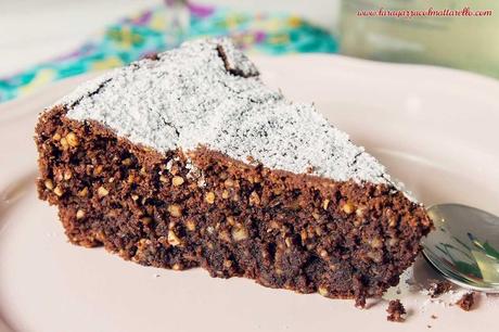 Receta de torta Caprese: pastel de chocolate y almendras sin harina ~ recetas dulces  ~ IMG 9750m