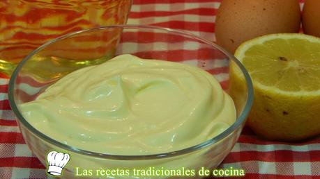 Receta de salsa Mayonesa casera al estilo tradicional