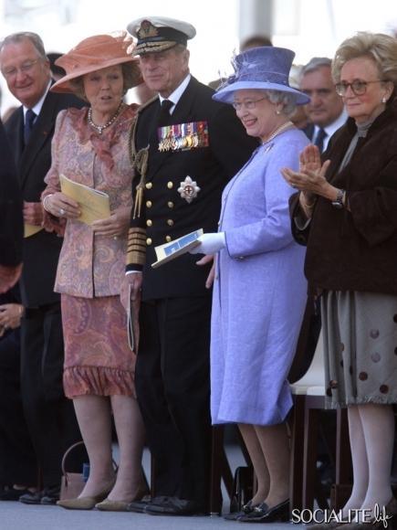 Netherlands King Albert, Queen Beatrix, UK Queen Elizabeth, Prince Phillip