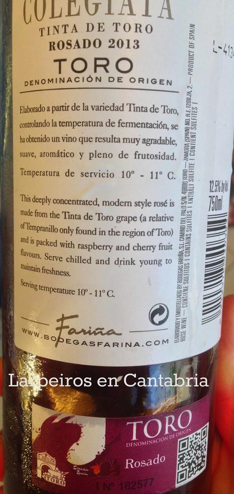 Rosado Colegiata 2013: Entretenido