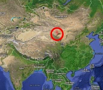 Fuente: Google Maps El colorido espectáculo natural de la Formación Zhangye-Danxia