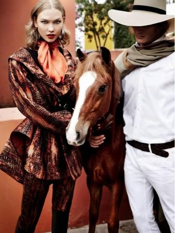Editorial: Dark Horse by Mario Testino. Vogue US, Setiembre 2014.