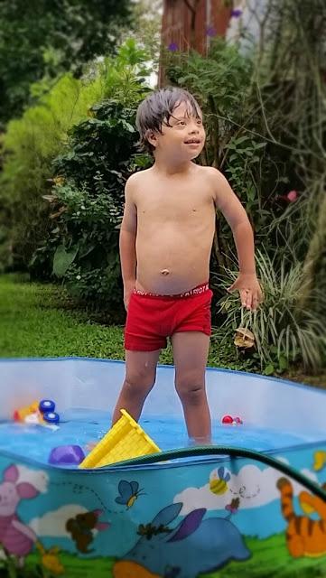 Piscina en un día frío