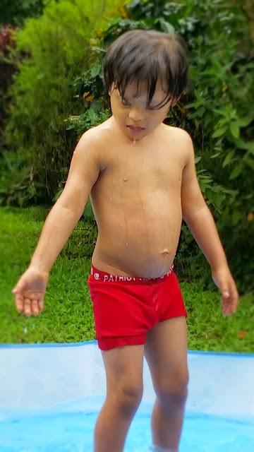 Piscina en un día frío