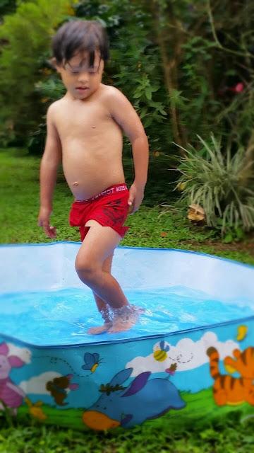 Piscina en un día frío