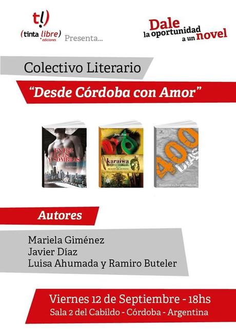 Feria del libro en Córdoba ¡¡¡Habrán muchos autores firmando y presentando sus libros!!!