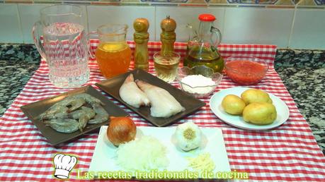 Receta de guisado de rape y langostinos