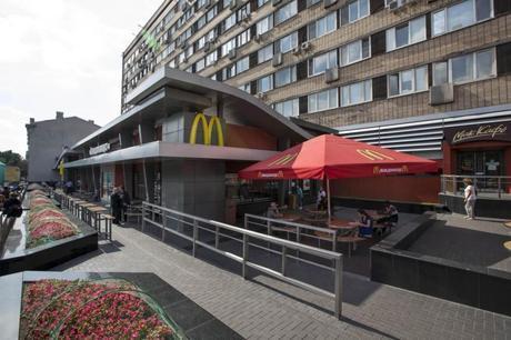 APTOPIX Russia McDonald's