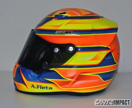 Personalización del casco de karting Arai de Ale Fleta