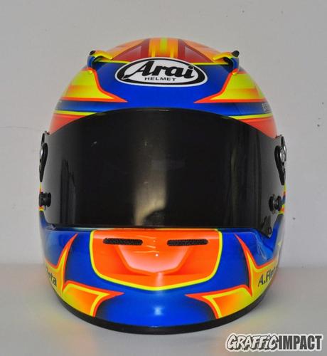 Personalización del casco de karting Arai de Ale Fleta