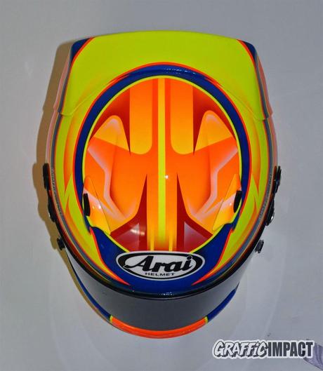 Personalización del casco de karting Arai de Ale Fleta