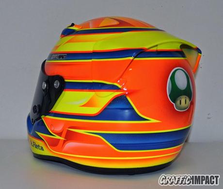 Personalización del casco de karting Arai de Ale Fleta