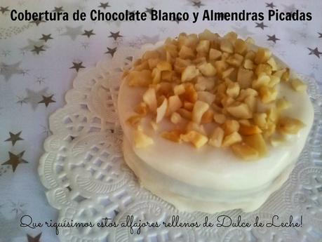 Alfajores de Chocolate Blanco y Almendras