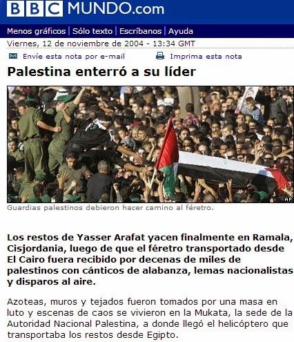 CONFLICTO ÁRABE-ISRAELÍ (XX): LA MUERTE DE ARAFAT (2004)