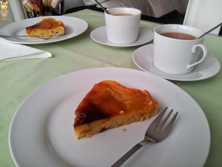 Tarta de plátano al caramelo