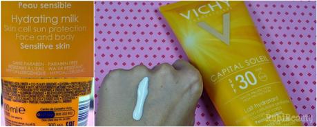 rubibeauty summer review vichy capital soleil protector solar swatch