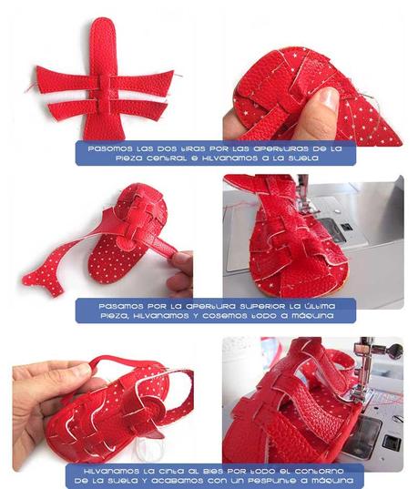 Cómo hacer unas sandalias de bebé DIY sandalias bebe DIY 6 Cómo hacer unas sandalias de bebé DIY