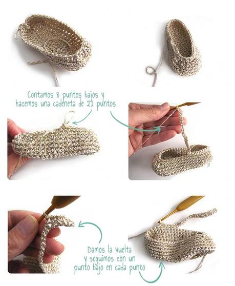 patucos bebe DIY 3 Cómo hacer unos patucos de crochet tipo merceditas para Bebé 