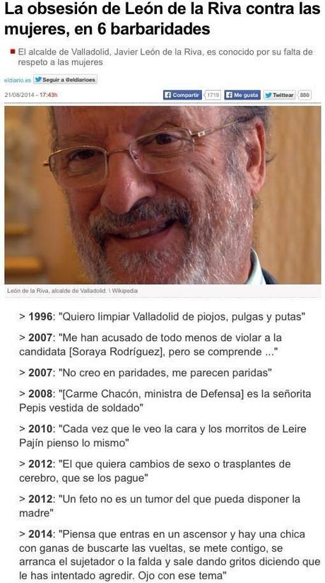 El hijoputismo!!! corriente decadente casposa y deleznable en PPalza!!! León de la Riva