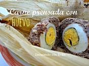 Carne prensada huevo deliciosa receta hace...