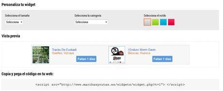 Nuevo widget de Marchas y Rutas configuración-widget-marchas-y-rutas