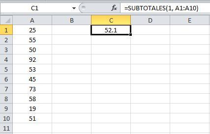 Como Utilizar La Función SUBTOTALES en Excel la funcion subtotales en excel 03 Como Utilizar La Función SUBTOTALES en Excel