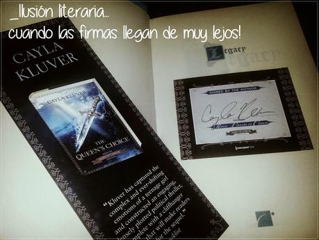 Ilusión literaria...cuando las firmas llegan de muy lejos!