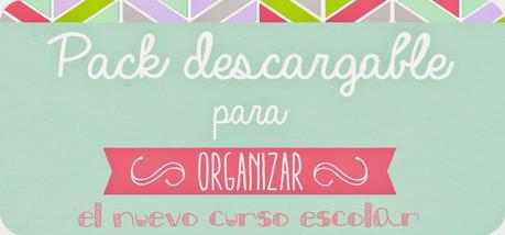 Descargables: Pack para organizar el curso escolar