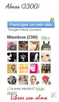 ¡Gracias a los 2.300 seguidores de Libros con alma!