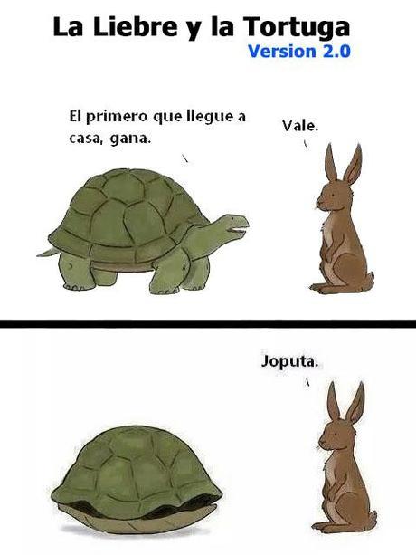 El otro cuento de la liebre y la tortuga #chiste la liebre y la tortuga 2.0