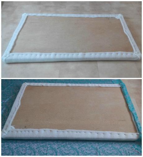 Como hacer un cabecero de cama forrado