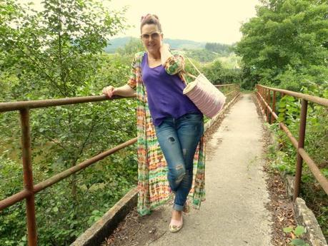 Kimono tie dye y capazo rosa (6)