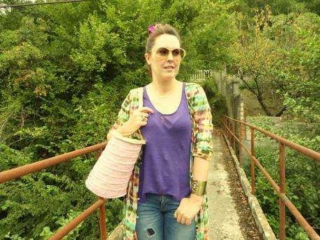 Kimono tie dye y capazo rosa (6)