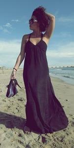 PV12 LONG BLACK DRESS